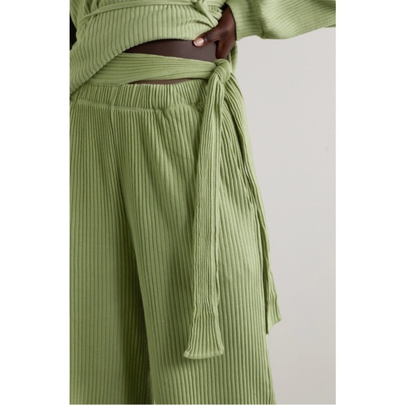 SOLD - Baserange Lhasa Ribbed Tie Waist Pants - Picture 4 of 11